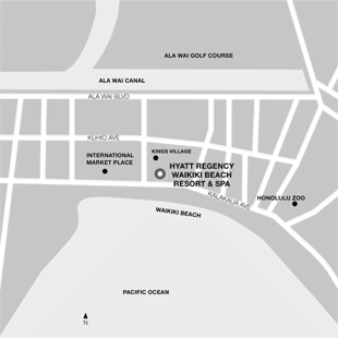 Map of the resort